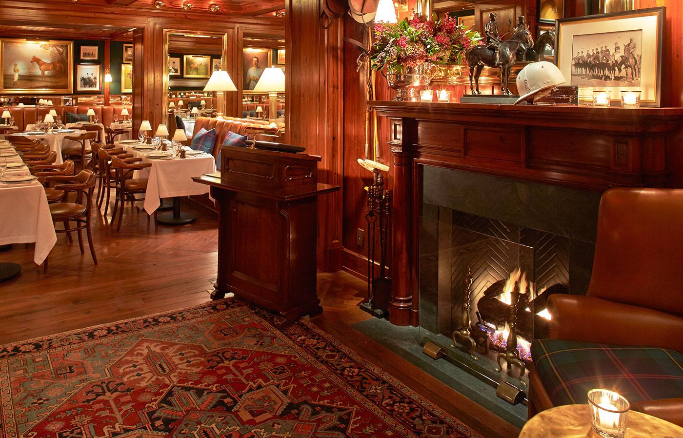  The elegant dining room downstairs. &ldquo;The feeling of the restaurant represents a certain kind of style that I love,&rdquo; Ralph Lauren says. &ldquo;A sophisticated charm, a spirit of timelessness.&rdquo;