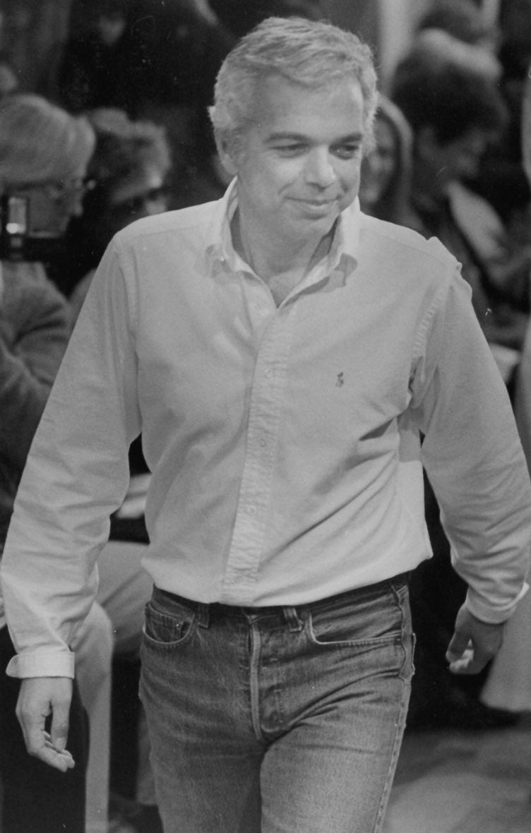           <strong>EASE AND CONFIDENCE</strong><br />          <span            >Ralph has taken the oxford shirt more places than anyone            else&mdash;including the runway, in 1985.</span          >        