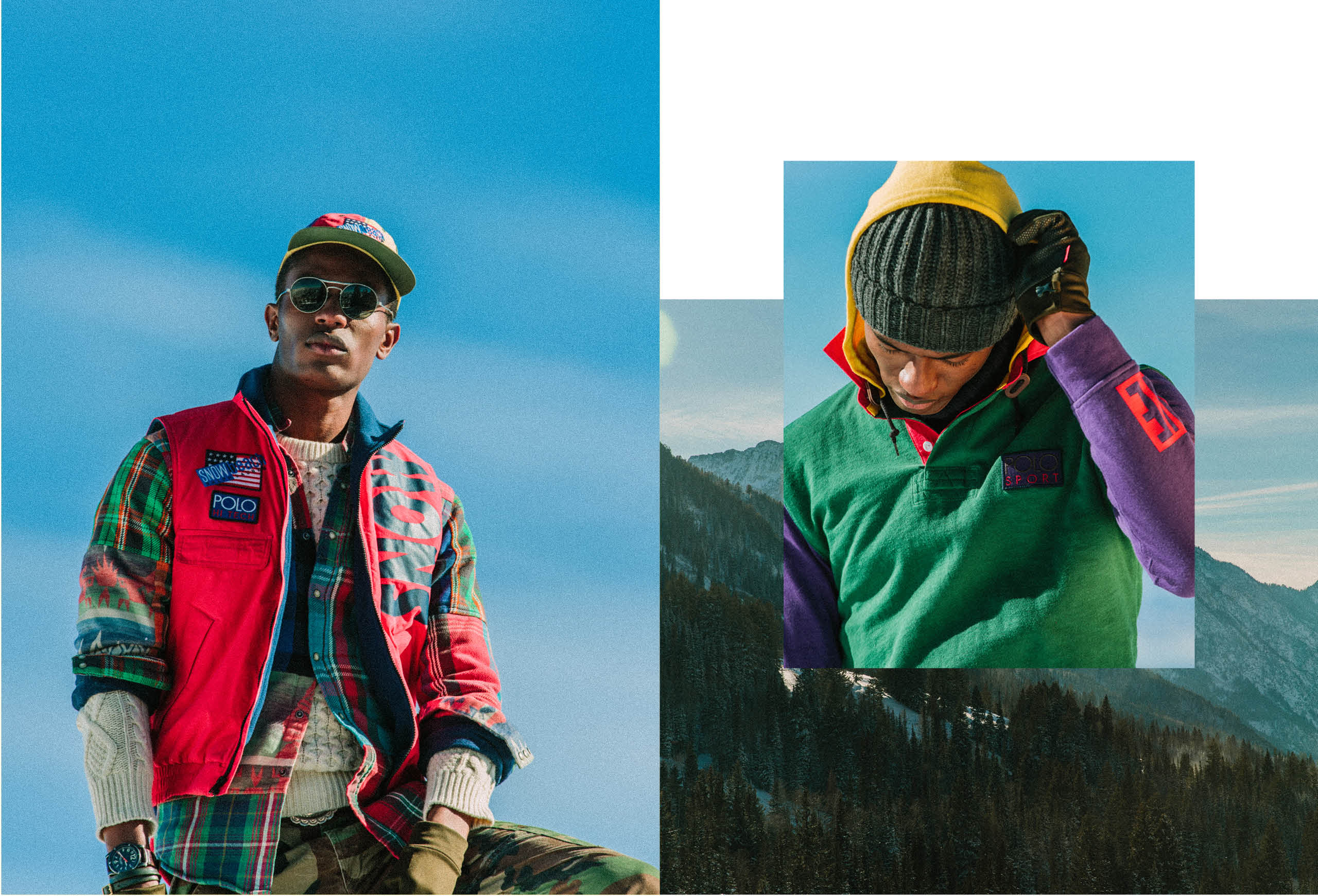 The 2018 Snow Beach campaign, featuring the Color and Black &amp; White collections