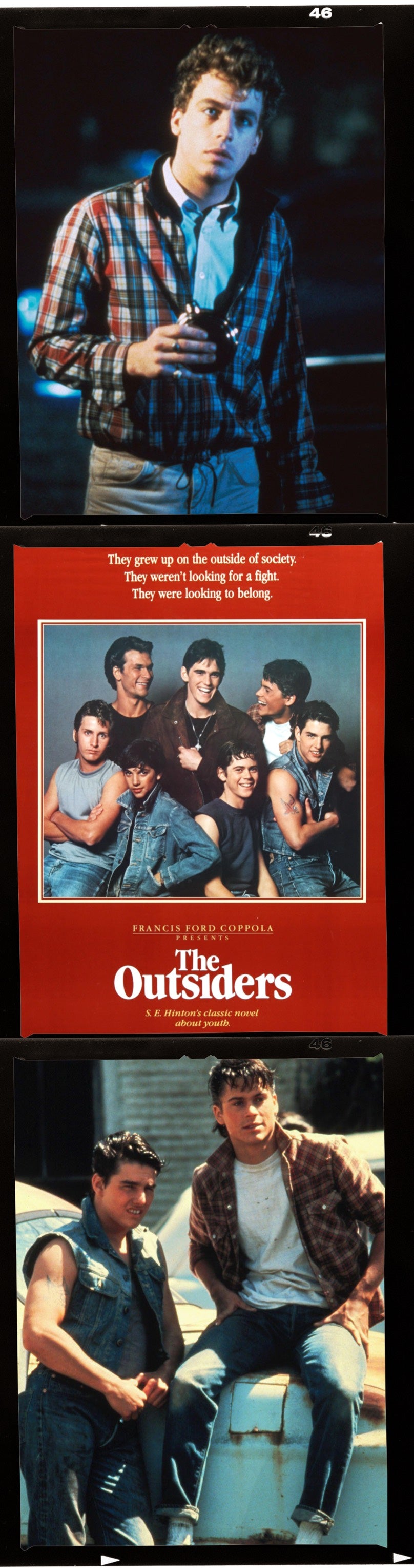 <strong>CLASHING STYLES</strong><br/><span><em>The Outsiders</em> captures the look of two distinctly American styles: classic prep and heritage workwear. Coppola&rsquo;s 1983 film adaptation featured a preposterously talented cast. Leif Garrett, in an oxford button-down and madras jacket, was the leader of the &ldquo;Socs&rdquo;&mdash;the rich kids&mdash;whose rivals were the <em>Greasers</em>, played by the likes of Tom Cruise, Matt Dillon, and Rob Lowe, who channeled James Dean. Below: In the musical, Sky Lakota-Lynch, plays Johnny, and Brody Grant, plays Ponyboy. Clothes: RRL, Polo, and pieces from the Polo archive</span>