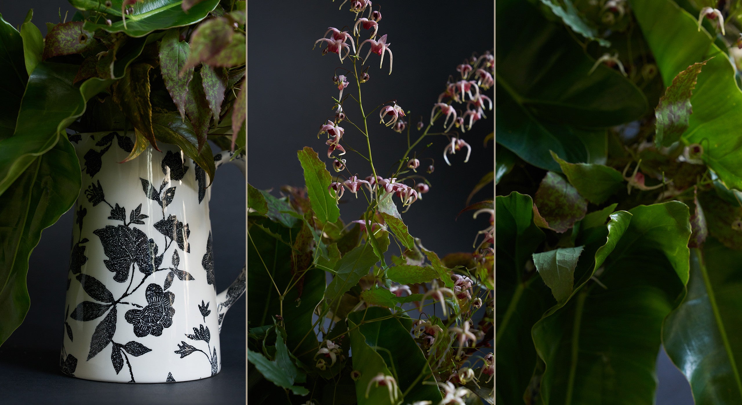 &ldquo;What&rsquo;s great about this combination is that while some of the flowers might drop, there are buds that are continuing to open. It&rsquo;s important to feel engaged with an arrangement like this&mdash;open to playing around as the flowers change and fall, as opposed to being fearful of messing something up.&rdquo; 