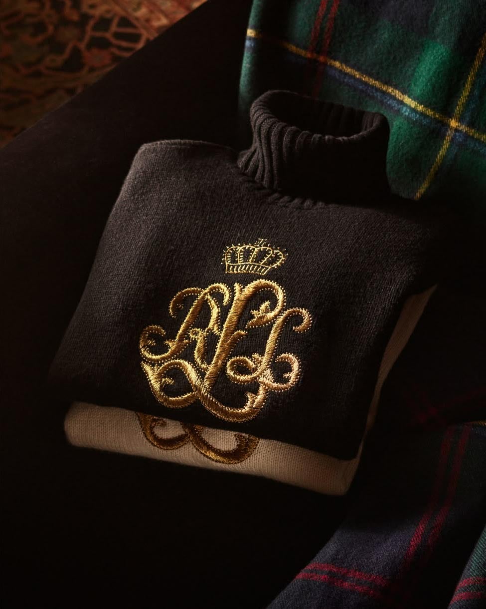 Embroidered-Logo Wool-Blend Rollneck