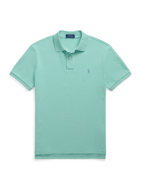 Slim Fit Mesh Polo Shirt