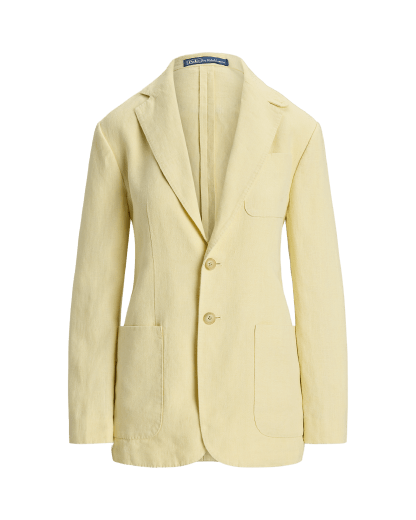 Single-Breasted Linen Blazer