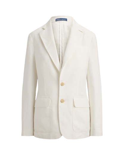Single-Breasted Linen Blazer
