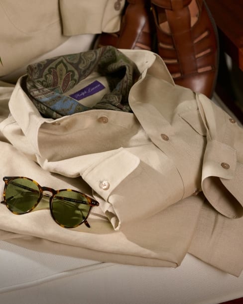 Cotton-Cashmere Herringbone Shirt