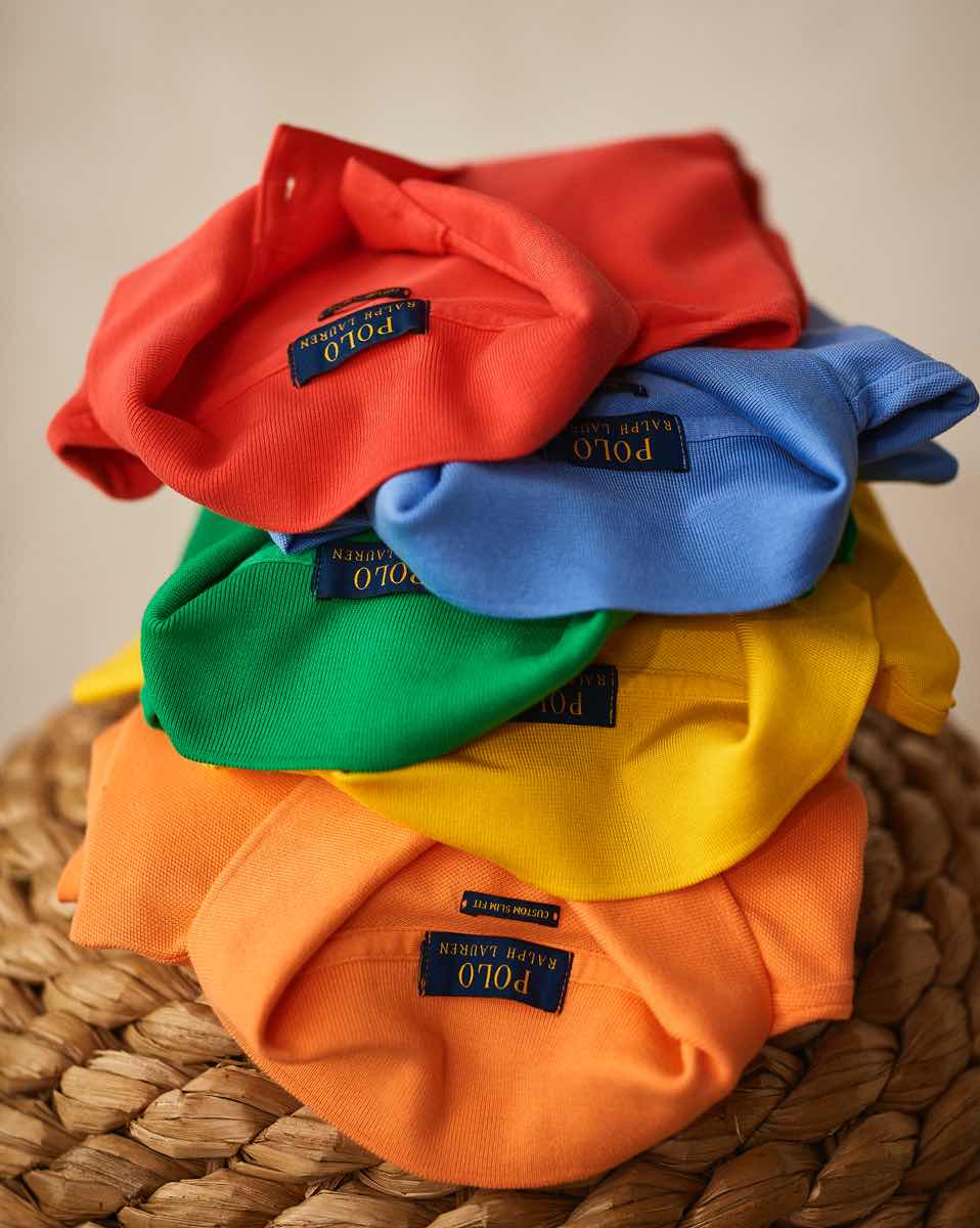 Polo z siateczki Custom Slim Fit