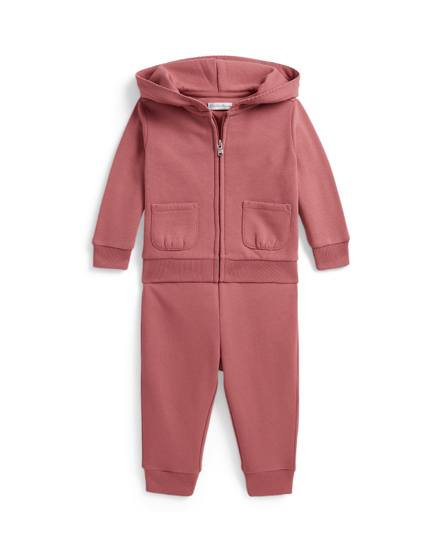 Bluza z kapturem i dresowy z lamówką