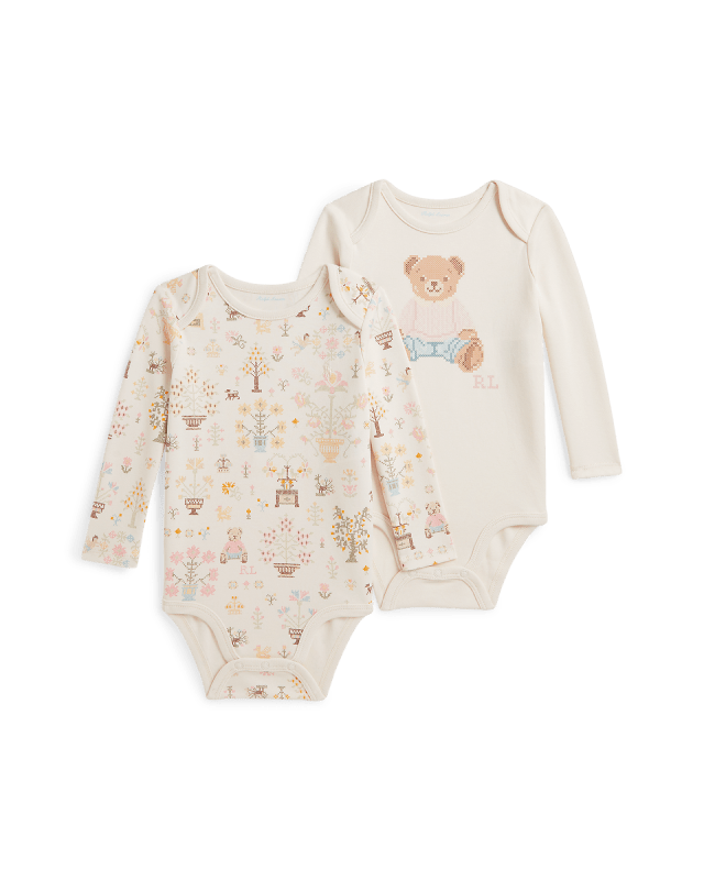 Zestaw 2 bawełnianych body Polo Bear