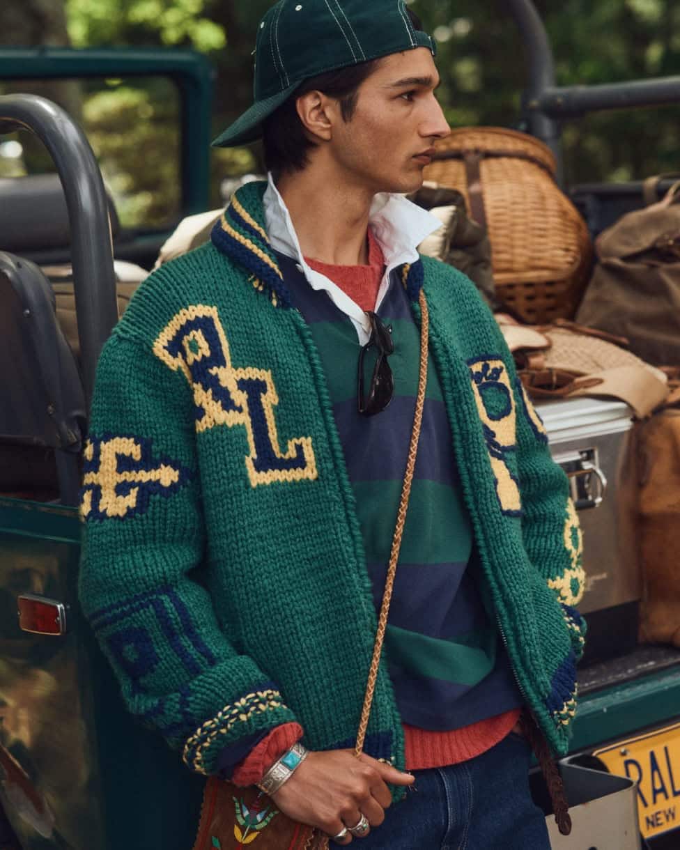 Wełniana bluza w stylu varsity na zamek