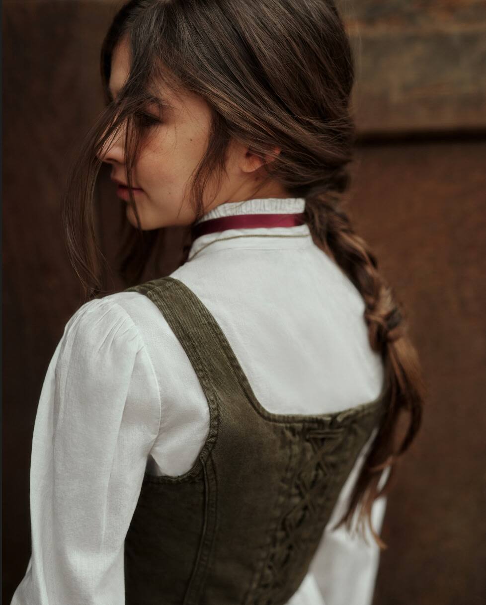 Jeansowy top bez rękawów